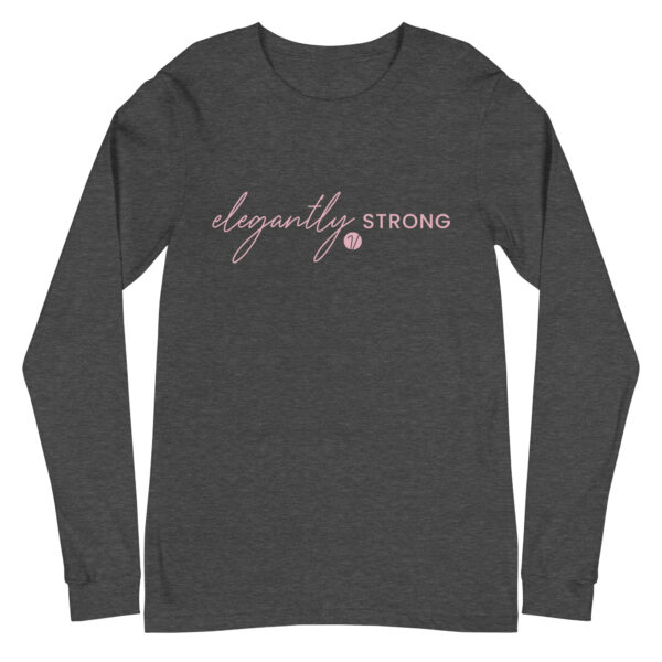 Elegantly Strong in Pink - Unisex Long Sleeve Tee - Image 2