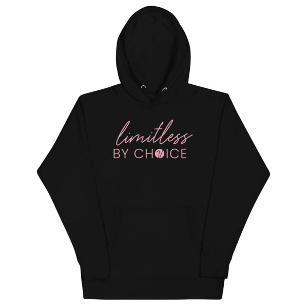 Limitless by Choice in Pink - Unisex Hoodie