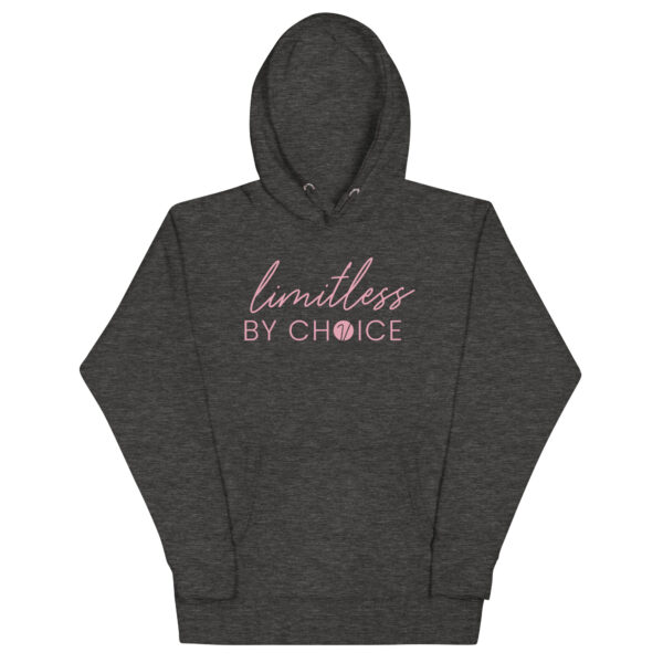 Limitless by Choice in Pink - Unisex Hoodie - Image 2